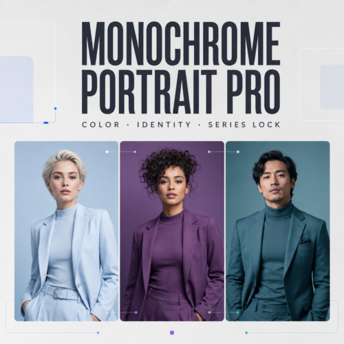 Monochromatic Studio Portrait Pro