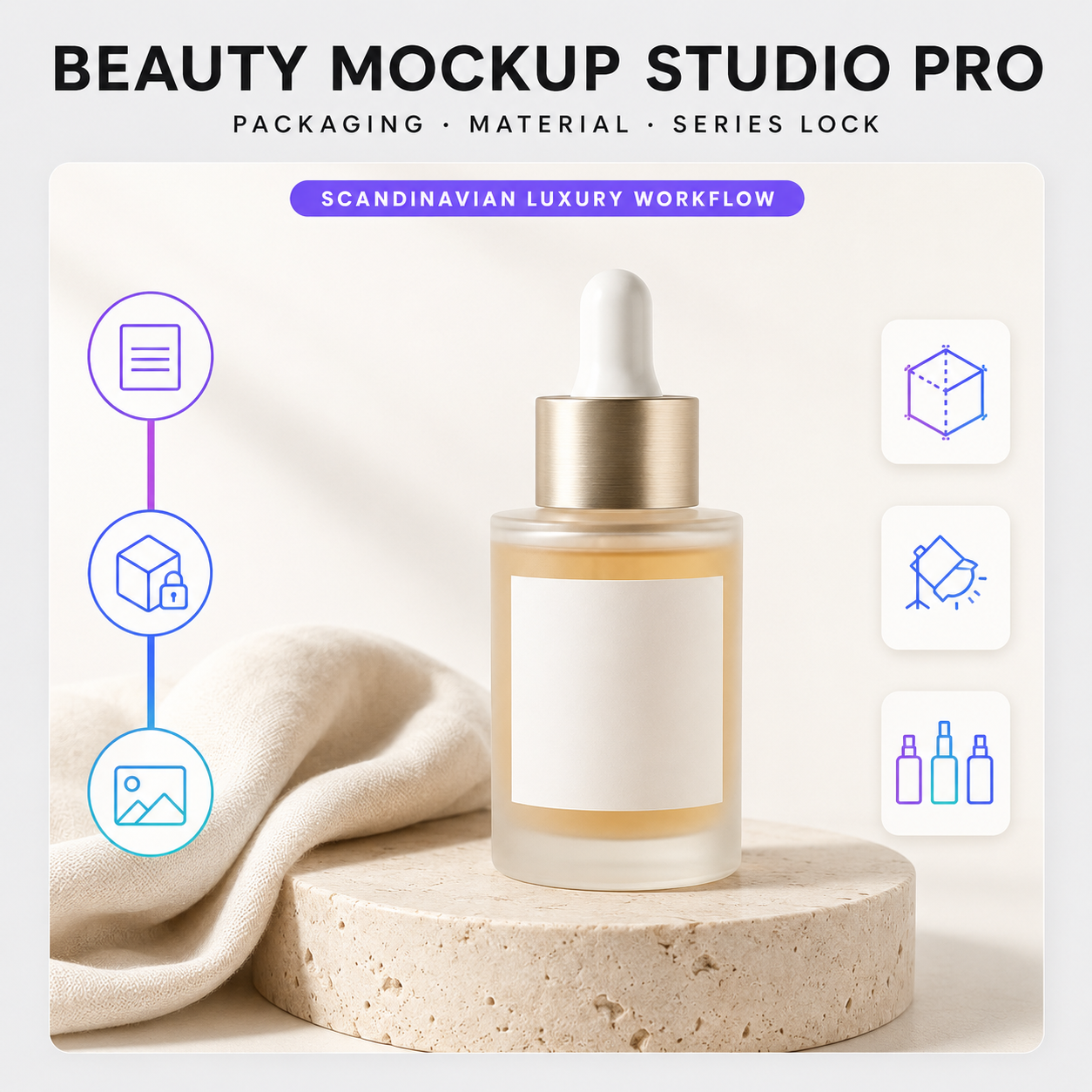 Scandinavian Beauty Mockup Studio Pro